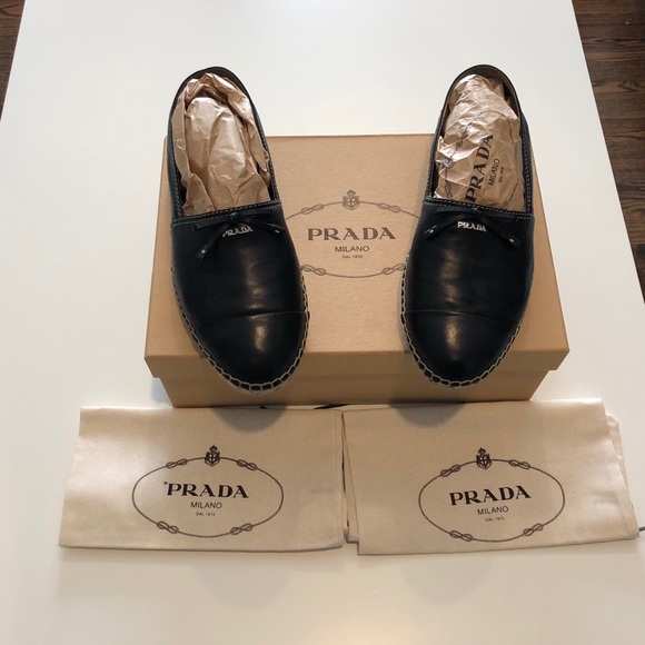 Prada Leather Espadrilles - Picture 2 of 7